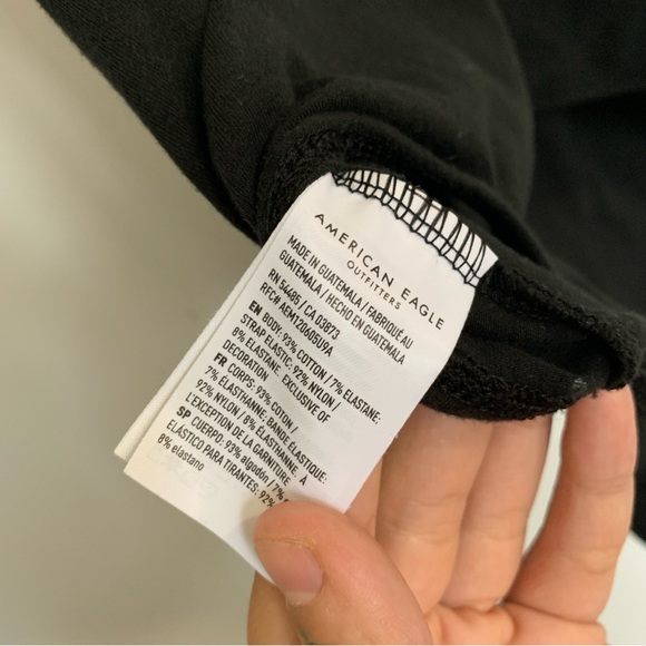 AMERICAN EAGLE BLACK  ROLLING STONES BODYSUIT - Picture 8 of 9